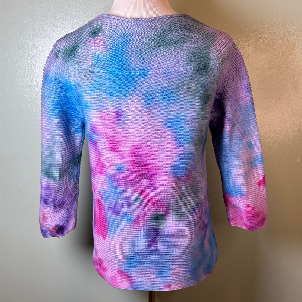 Colorful Tie-Dye Ribbed sweater - Picture 4 of 7
